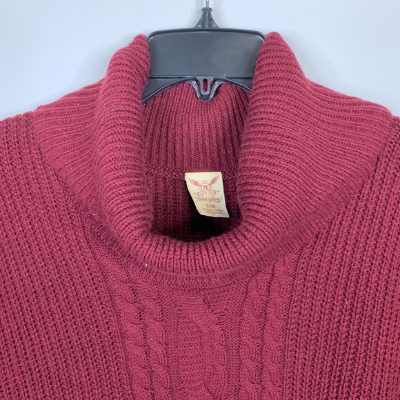 Faded Glory • turtleneck knit poncho - Picture 6 of 7